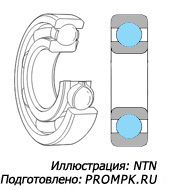 В подшипниках качения применяются тела качения различных форм - с шариковыми телами качения (Иллюстрация: NTN)