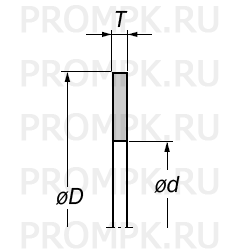 Кольцо с дорожкой качения для упорного роликового (игольчатого) подшипника типа AS