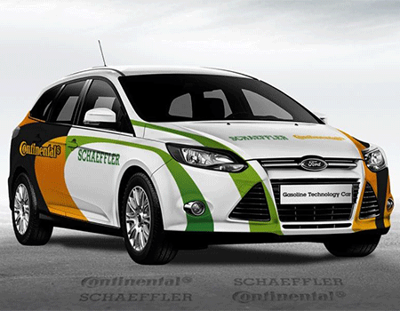  ,    Ford Focus    Gasoline Technology Car,     15%      .      1.0          Continental  Schaeffler    