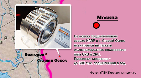 ИГ УПЭК (Украина) в IV квартале 2010 г. завершит строительство первой очереди своего подшипникового завода в России. К концу 2013 г. завод сможет выпускать до 600 тыс. железнодорожных подшипников